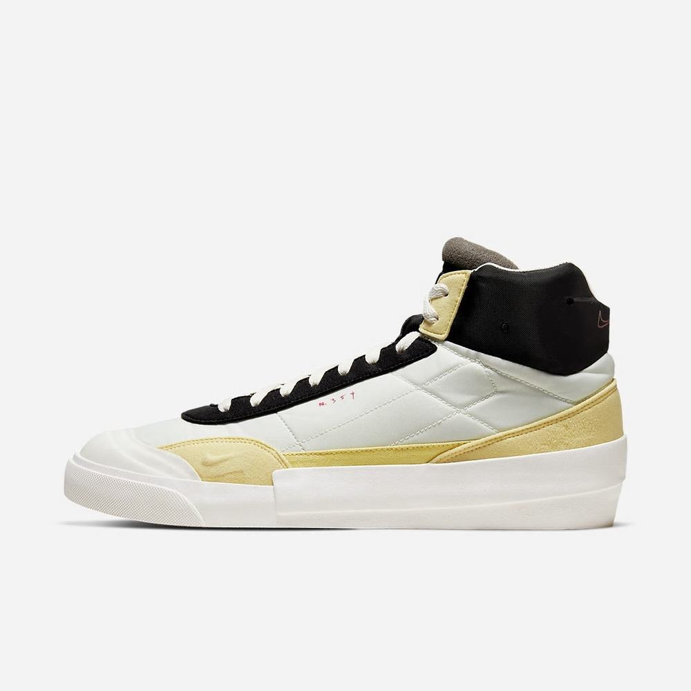 Basket Montante Nike Drop-Type Mid Beige 5910-836 Sail/Black/Bicycle Yellow/Habanero Red Homme | EZD-22441679